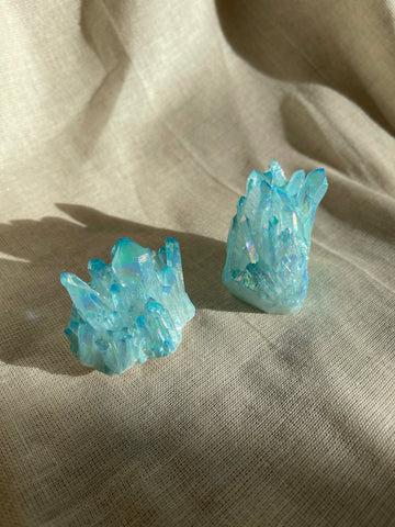 AQUA AURA QUARTZ CLUSTER