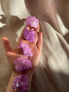 LAVENDER AURA QUARTZ CLUSTER