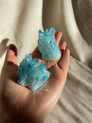 AQUA AURA QUARTZ CLUSTER