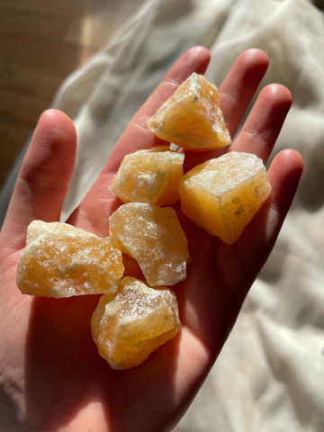 RAW ORANGE CALCITE